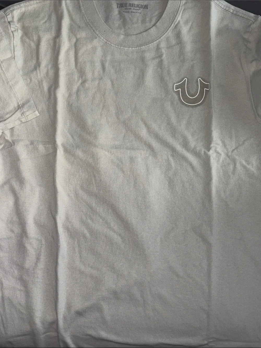 True Religion Men’s Short Sleeve Tee — Light mint green Medium